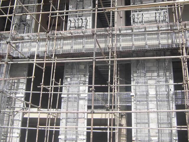  زیرسازی نمای ساختمان | شرکت معماری چیدمانه